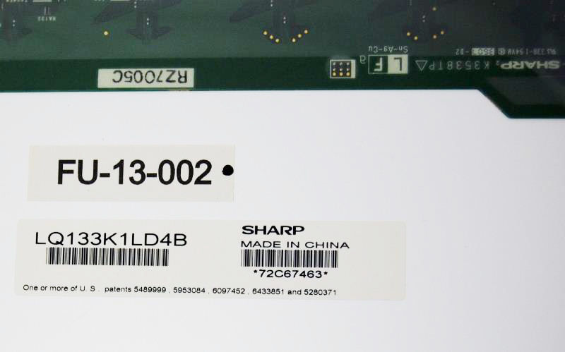 Sharp LQ133K1LD4B Display LCD 13,3" 1280x800 CCFL glänzend