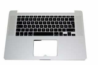 Tastatur + Topcase Handauflage (Alu Geh&auml;use) f&uuml;r Apple Macbook Pro Retina 15&quot; 2012 A1398 deutsch