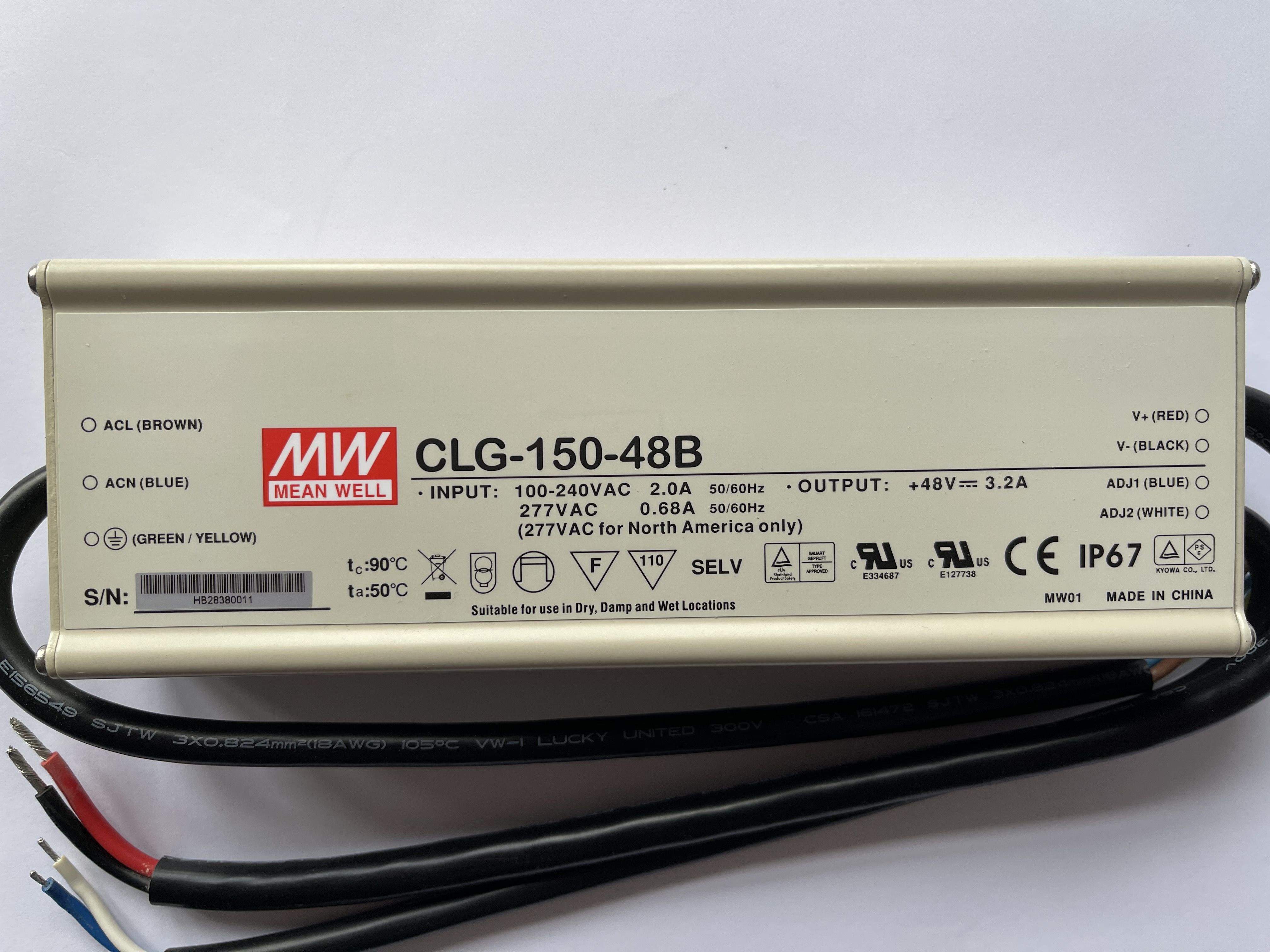 Mean Well CLG-150-48B AC/DC Power Supply Schaltnetzteil  48V 3,2A